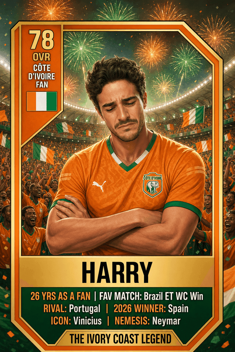 Harry fan card