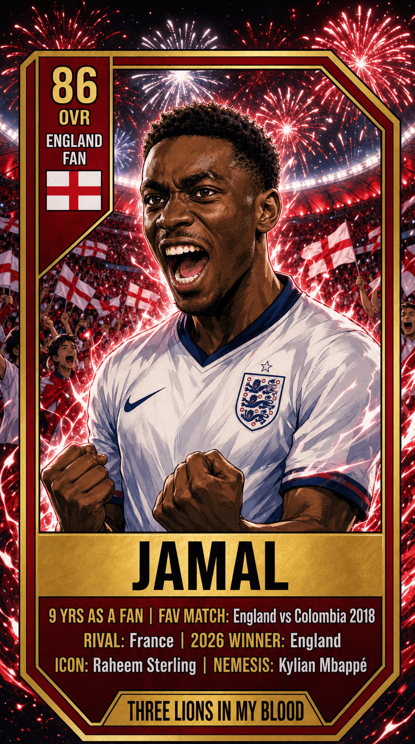 Jamal fan card