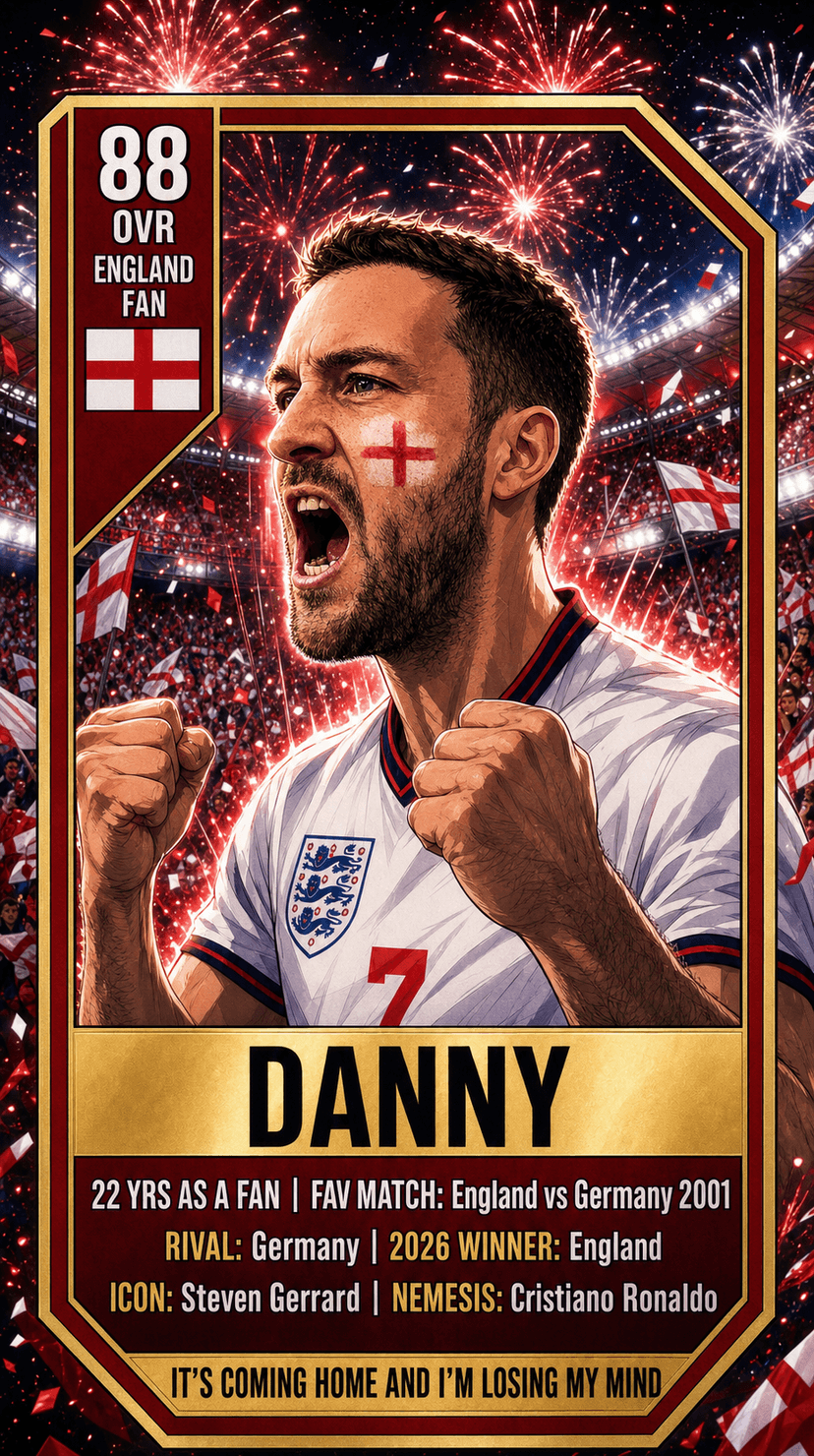 Danny fan card