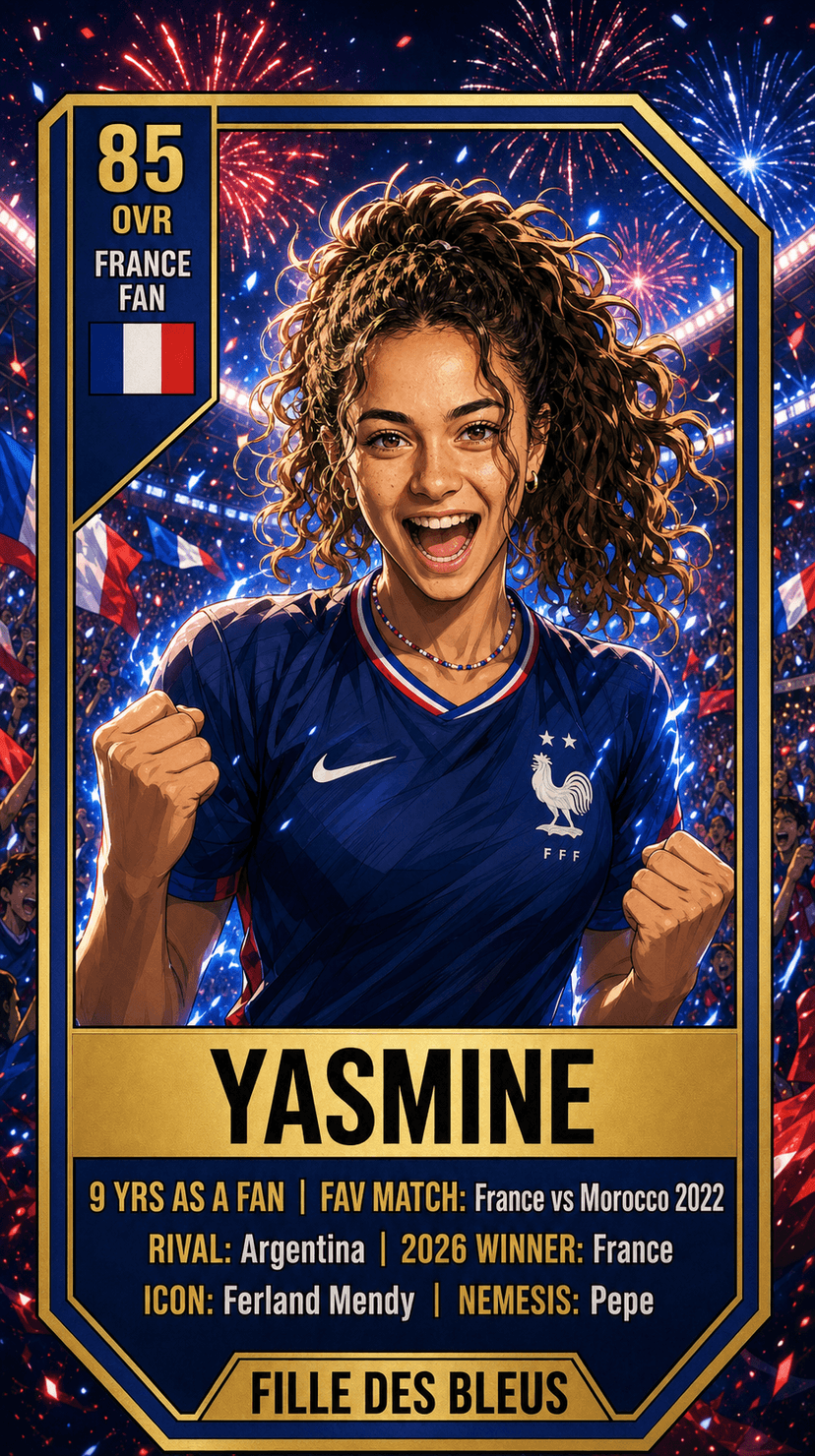 Yasmine fan card